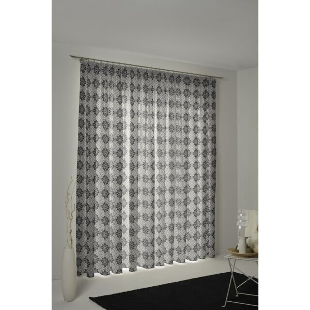Curtain Heilwood with ruffle tape (1 piece), opaque
