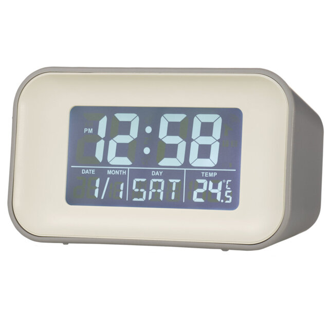 Acctim Alta Retro Digital Alarm Clock Crescendo Alarm Date & Temperature Display