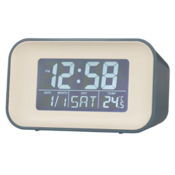 Acctim Alta Retro Digital Alarm Clock Crescendo Alarm Date & Temperature Display