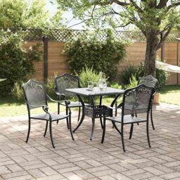 Garden Table Set Cast Aluminium Outdoor Dining Patio Furniture Terrace