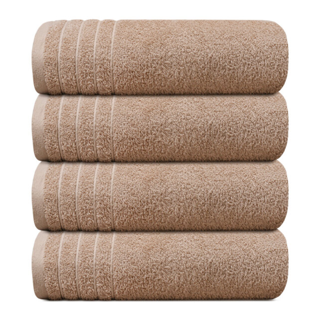 100% Cotton, 4 piece Towel set (4 x Bath Towels) 76x152, 450GSM