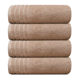 100% Cotton, 4 piece Towel set (4 x Bath Towels) 76x152, 450GSM