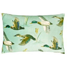 Animal Print Green Rectangular Lumbar Cushion Cover