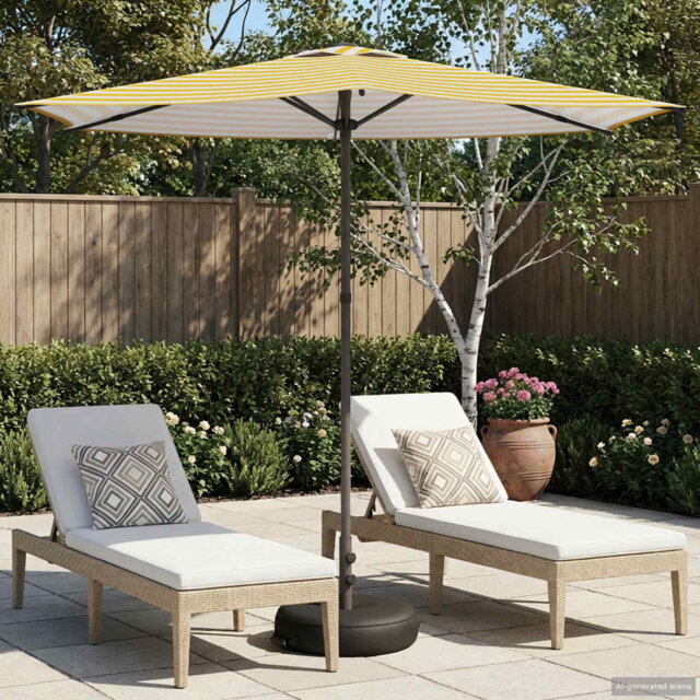 Garden Parasol Polyester Without Stand Outdoor Umbrella Canopy Sun