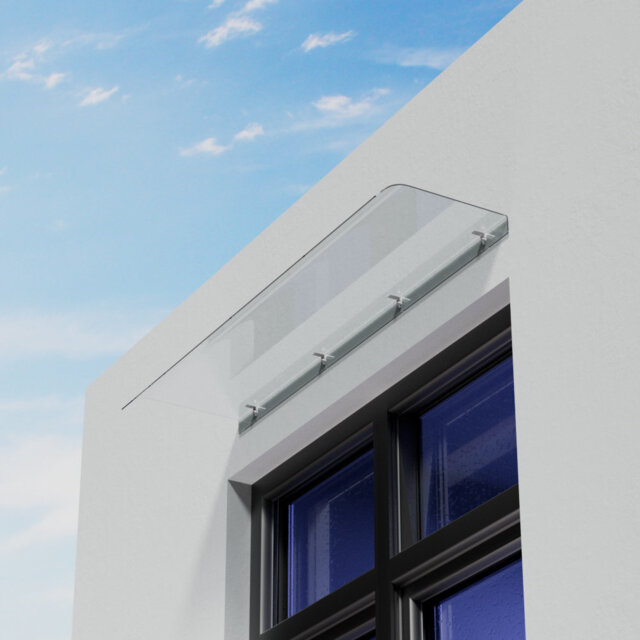 Dakota Fields Plastic Cover Retractable Freestanding Awning