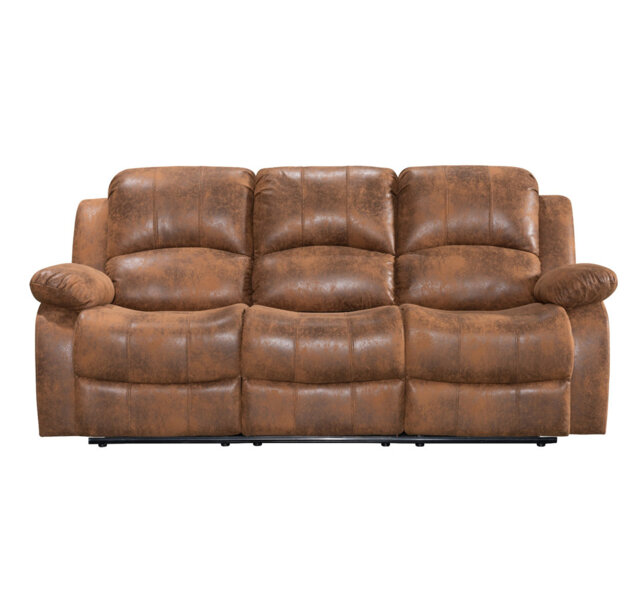 Averion 3 Seater Faux Leather Manual Reclining Sofa