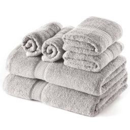 100% Cotton Bath Towels - Set of 6