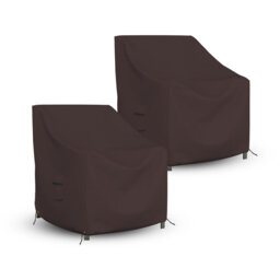 Arlmont & Co. Outdoor Chair Cover 18 OZ Pack Of 2 Waterproof - 100% Weather Resistant Customize Cover Stackable /Patio Chair Covers With Air Pocket &