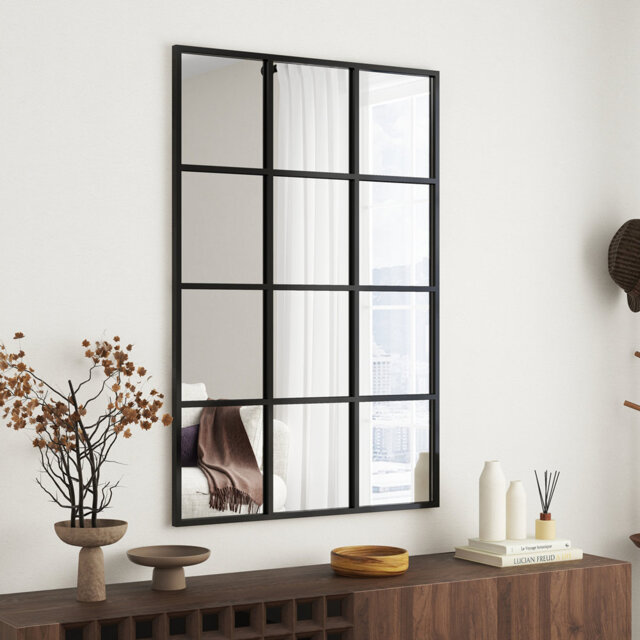Rectangle Metal Frame Wall Mirror 80x120CM