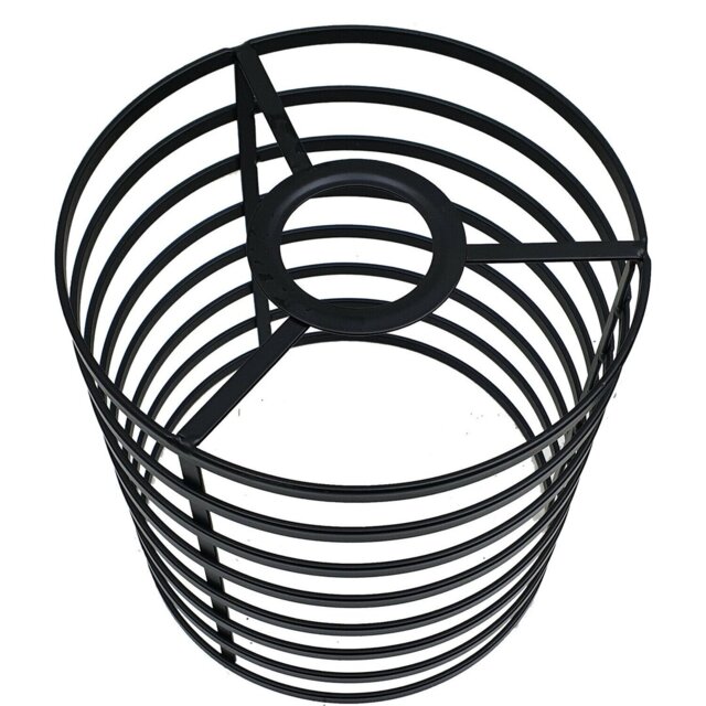16Cm H Metal Novelty Lamp Shade ( Uno ) in Black