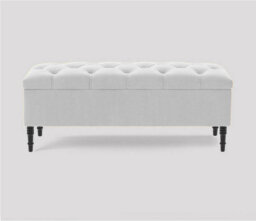 Swiss Tufted Footstool Ottoman