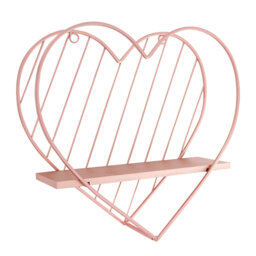 Wall Shelves Metal Floating Shelves Heart Shape Design Industrial Modern Farmhouse Style