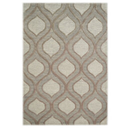 Kohinoor Cut Tufted Wool Silver Rug