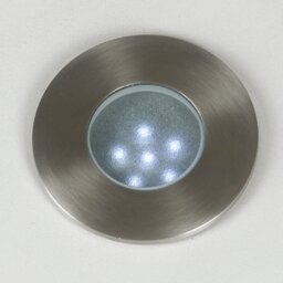 Silver No Power Source Required / Manual Integrated LED Metal Deck Light
