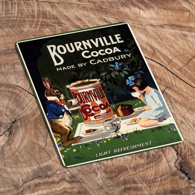 Bournville Cocoa Made by Cadbury Metal Wall DÃ©cor