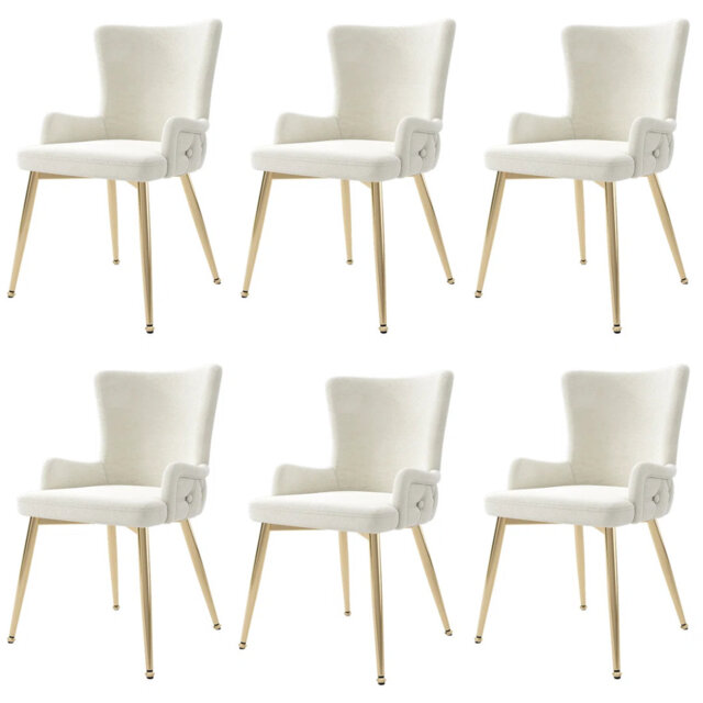 Dining Chairs Set Of Upholstered Armchairs