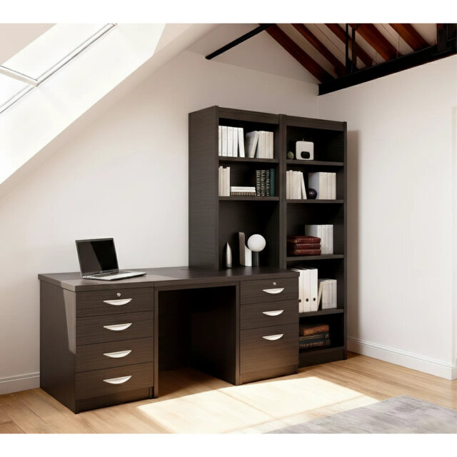 Brelon 5 Piece Computer Desk Office Set