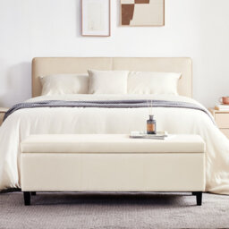 Faux Leather Upholstered Storage Bench