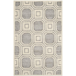 Nita Hand Tufted Grey/Ivory Rug