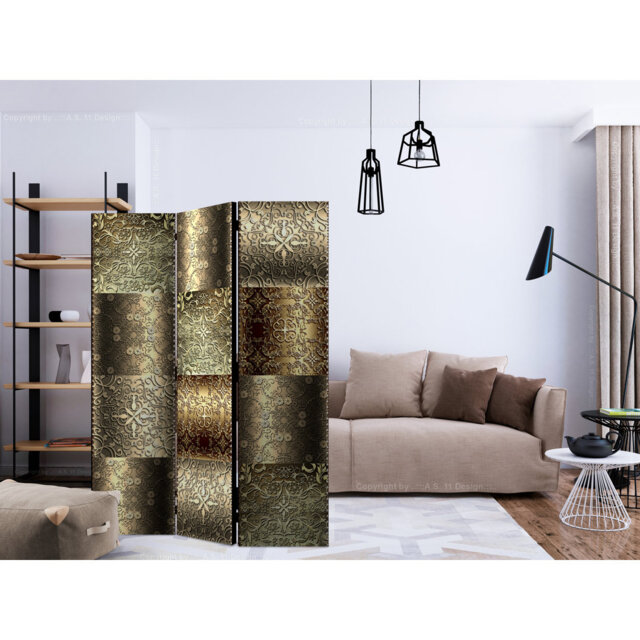 135cm W x 172cm H 3 - Panel Solid Wood Folding Room Divider