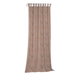 Devos Room Tab Top Curtain Single Panel, Opaque