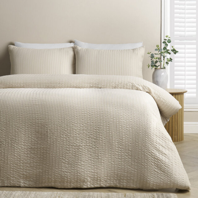 Stripe Seersucker Duvet Cover Set