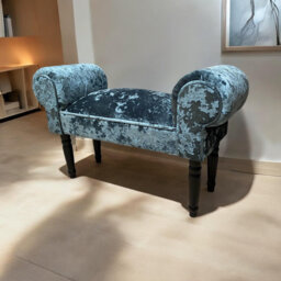 Elegant  Caius Upholstered Bedroom Bench, Solid Colour, Wooden Legs, Stylish Seating, Durable and Comfortable Design