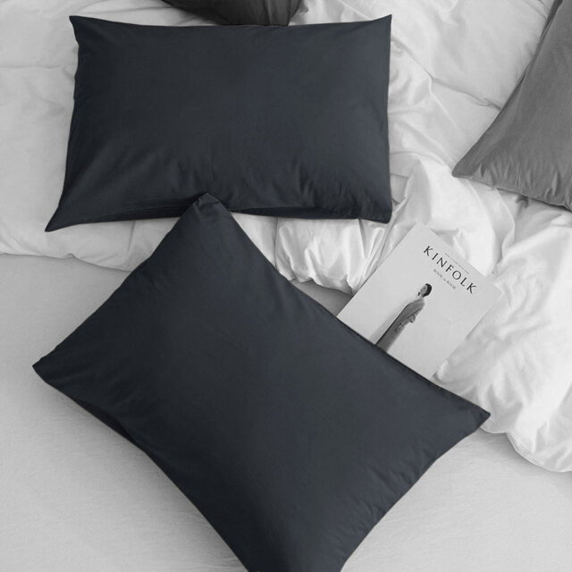 Aspire Homeware Super Soft & Breathable Microfiber Dyed Pillowcase (Pack Of 2)