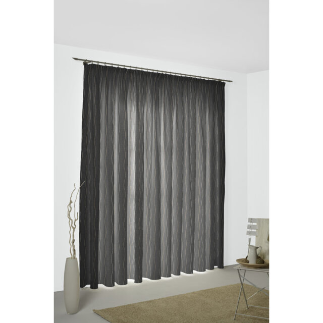 Pedersen Pencil Pleat, Single Curtain, opaque