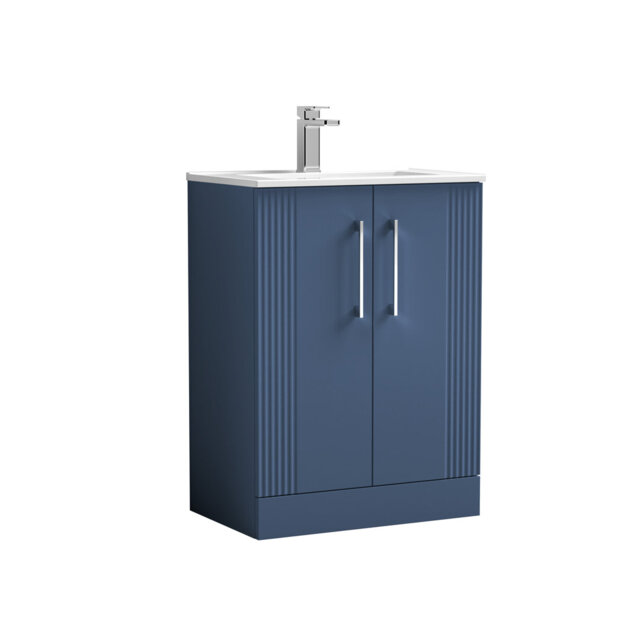 Deco 605mm Single Bathroom Vanity with Integrated Vitreous China Basin