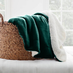 Reversible Soft Sherpa Fleece Fur Thick Dual Sided Blanket Throw