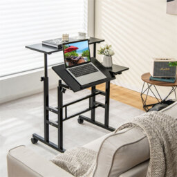 Adjustable Metal Base Computer Desk
