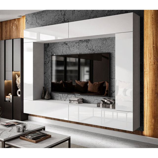 "Guein Unfinished Living Room Walls for TVs up to 65"""