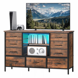 9-Drawer LED TV Unit TV Cabinet  for TVs up to 55”