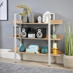Urban Wide Bookcase Rustic