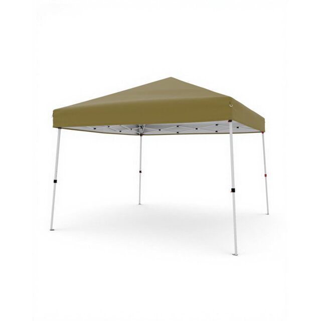 10'x10' Slant Leg Pop Up Canopy Tent, Easy Setup Portable Outdoor Patio Gazebo Shelter with 8'x8' Shade Cover & Carry Bag, Instant Folding Canopy for
