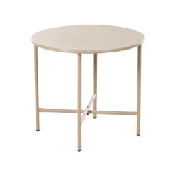 Round Steel Outdoor Bistro Table - 50 cm W 50 cm D