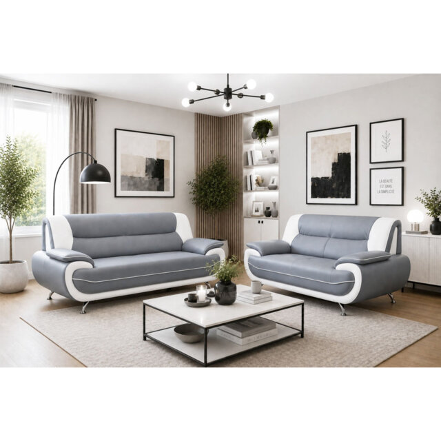 Hartle 2 - Piece Faux Leather Living Room Set