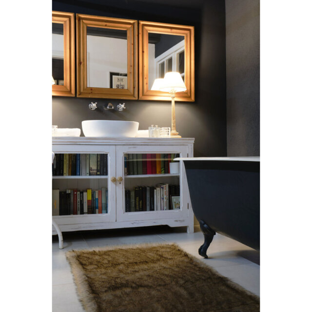 Nichols Sable Shaggy Beige/White Indoor/Outdoor Rug