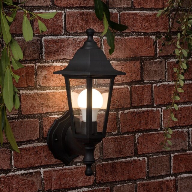Anonymous Black 35cm H Outdoor Wall Lantern