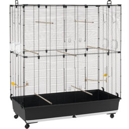 135Cm Flat Top Floor Bird Cage with Wheels