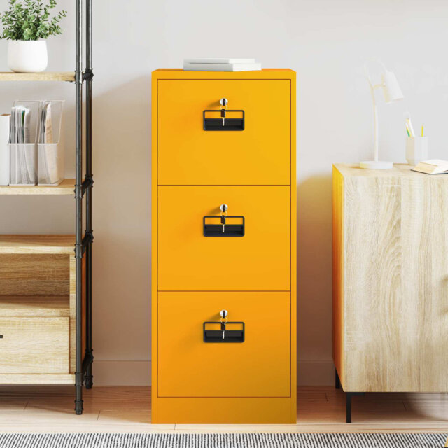 File Cabinet With Drawer With Shelf Geometric Cold-Rolled Steel Modern