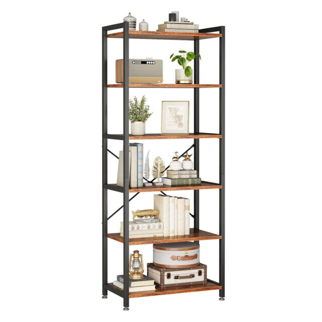 177.2cm H x 50.8cm W Steel Bookcase