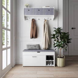 Ohlson Polyester Upholstered Storage Bench