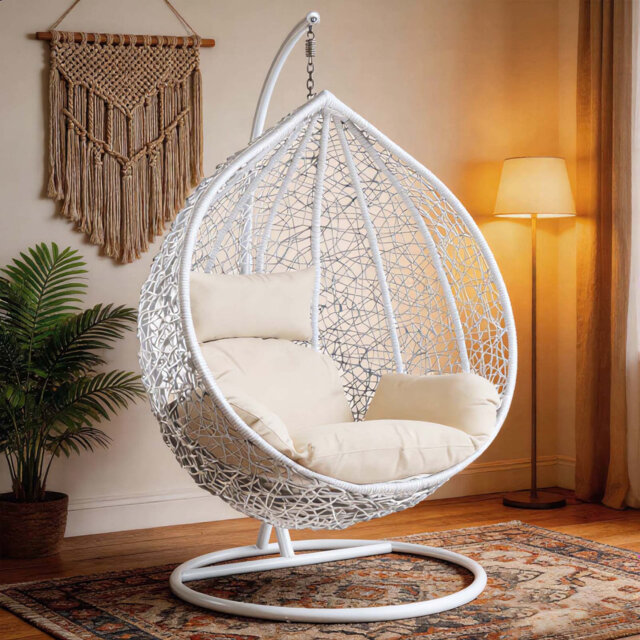 Naperon Garden Swing Chair with Stand