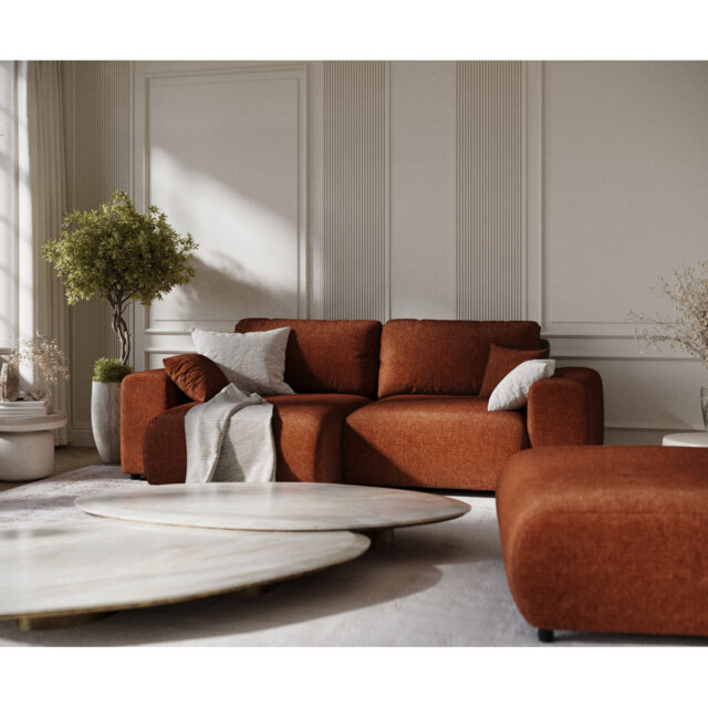 Corner Sofa with square arms