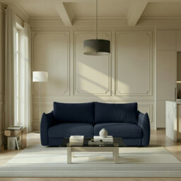 Bronte 3-Seater Sofa Bed Natural Fabric