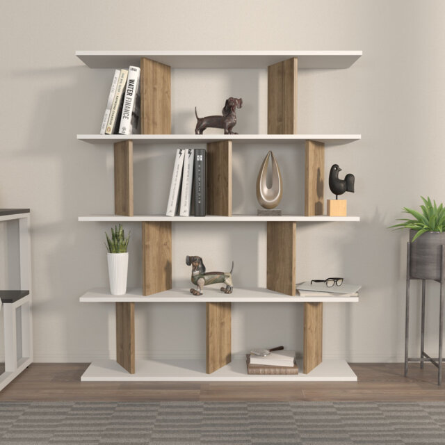 Liley-Rose 141cm H x 120cm W Standard Bookcase