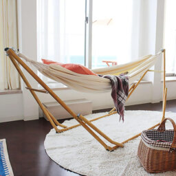 Hammock Comfortable Fabric with Tree-friendly Straps, Durable Portable Hammock with Travel Bag