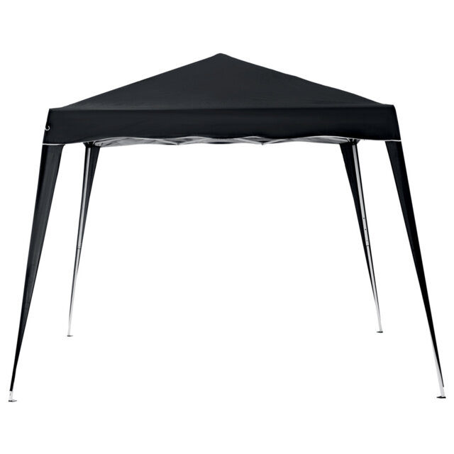3 X 3m Pop-up Gazebo Tent, No Tool Setup, 210d Silver Coated Oxford Canopy, Powder-coated Steel Frame, 4 Guy Ropes & 8 Ground Stakes, Portable Carry B